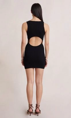 Bec&Bridge NEW ALEXIS KNIT MINI DRESS - BLACK