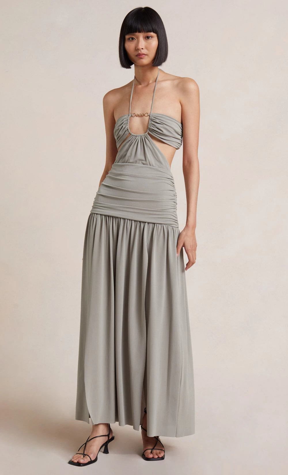 Bec&Bridge ADALINE CUT OUT MAXI DRESS - TAUPE NEW 1 Bec&Bridge ADALINE CUT OUT MAXI DRESS - TAUPE NEW