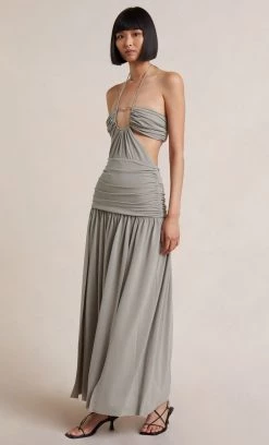 Bec&Bridge ADALINE CUT OUT MAXI DRESS - TAUPE NEW