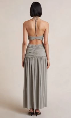 Bec&Bridge ADALINE CUT OUT MAXI DRESS - TAUPE NEW 8 Bec&Bridge ADALINE CUT OUT MAXI DRESS - TAUPE NEW