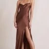 Bec&Bridge ANNIKA COWL MAXI DRESS - CHOCOLATE NEW