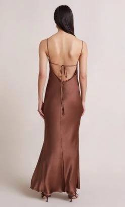 Bec&Bridge ANNIKA COWL MAXI DRESS - CHOCOLATE NEW