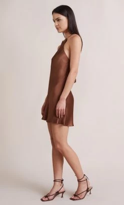 Bec&Bridge ANNIKA MINI DRESS - CHOCOLATE