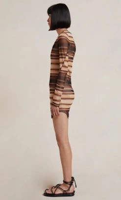 Bec&Bridge NEW WATERCOLOUR LONG SLEEVE MINI DRESS - PRINT 6 Bec&Bridge NEW WATERCOLOUR LONG SLEEVE MINI DRESS - PRINT