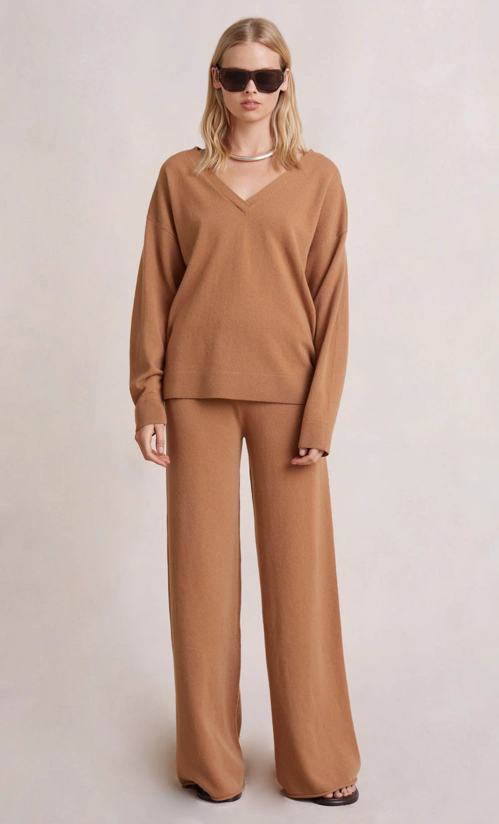 Bec&Bridge LADINA KNIT LONG SLEEVE TOP - CAMEL 1 Bec&Bridge LADINA KNIT LONG SLEEVE TOP - CAMEL