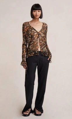 Bec&Bridge NIGHTSHADE LONG SLEEVE SHIRT - PRINT