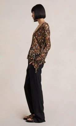 Bec&Bridge NIGHTSHADE LONG SLEEVE SHIRT - PRINT