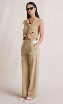 Bec&Bridge JAEL KNIT TOP - TAUPE