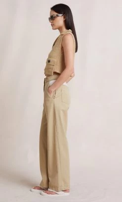 Bec&Bridge JAEL KNIT TOP - TAUPE