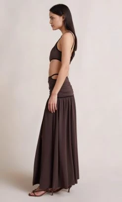 Bec&Bridge NEW LENA MAXI SKIRT - COGNAC