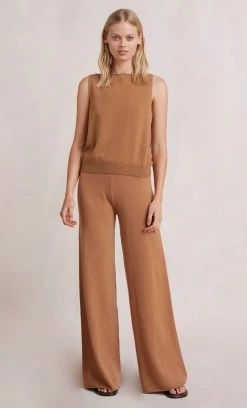 Bec&Bridge LADINA KNIT TOP - CAMEL Tops