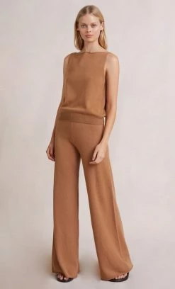 Bec&Bridge LADINA KNIT TOP - CAMEL Tops