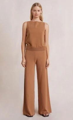 Bec&Bridge Bottoms LADINA KNIT PANT - CAMEL