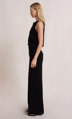 Bec&Bridge Bottoms LADINA KNIT PANT - BLACK