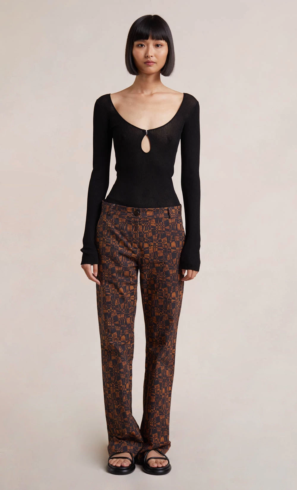 Bec&Bridge ALLY KNIT LONG SLEEVE TOP - BLACK 1 Bec&Bridge ALLY KNIT LONG SLEEVE TOP - BLACK