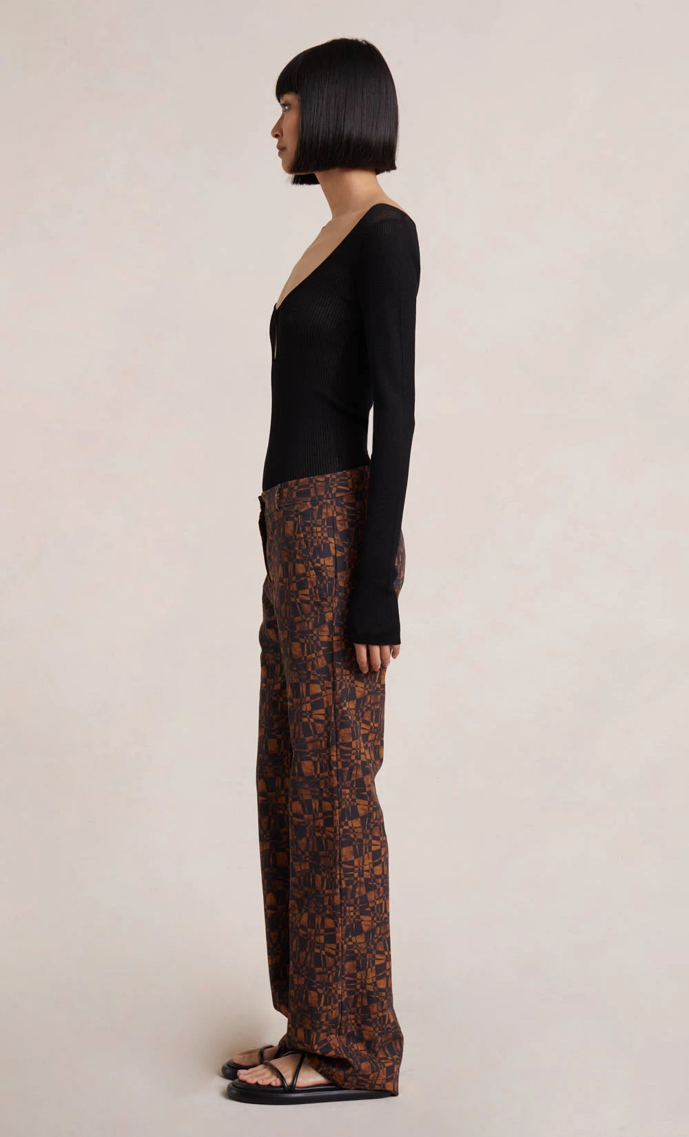 Bec&Bridge ALLY KNIT LONG SLEEVE TOP - BLACK 3 Bec&Bridge ALLY KNIT LONG SLEEVE TOP - BLACK