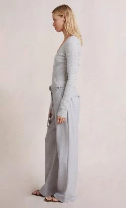 Bec&Bridge Tops JACINTA KNIT CARDIGAN - GREY MARLE