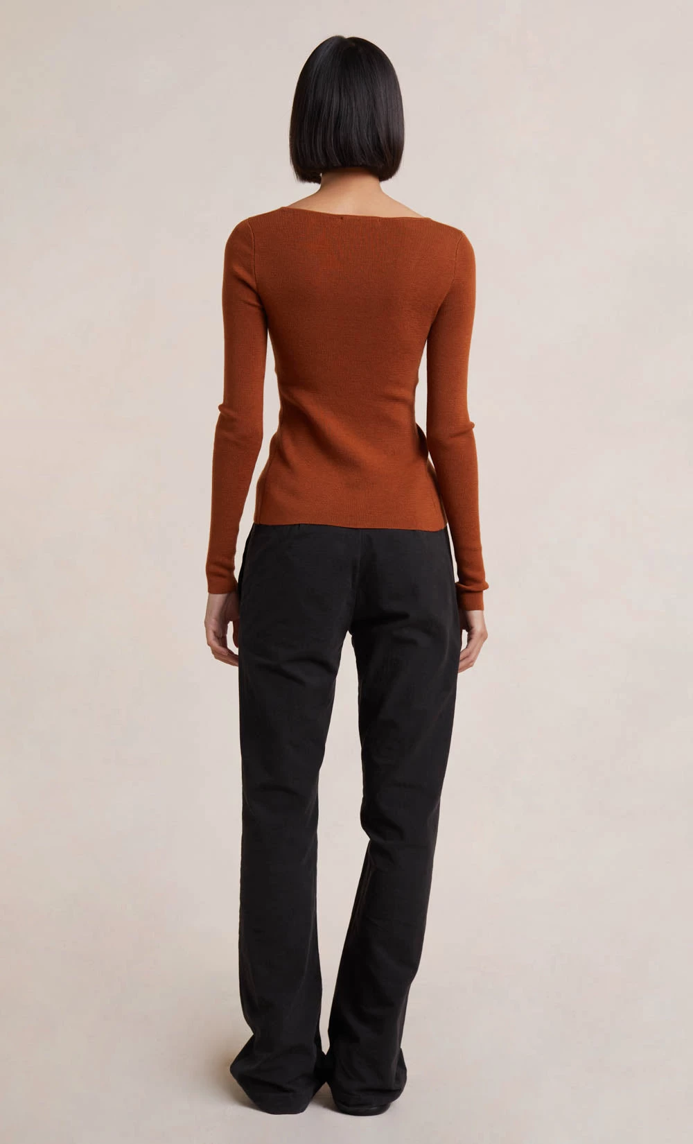 Bec&Bridge NEW ANA KNIT LONG SLEEVE TWIST TOP - RUST 6 Bec&Bridge NEW ANA KNIT LONG SLEEVE TWIST TOP - RUST