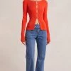 Bec&Bridge NEW SAPPHIRA KNIT CARDIGAN - RED
