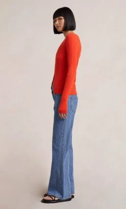 Bec&Bridge NEW SAPPHIRA KNIT CARDIGAN - RED