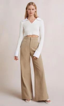 Bec&Bridge Tops NINA KNIT TOP - IVORY