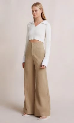 Bec&Bridge Tops NINA KNIT TOP - IVORY