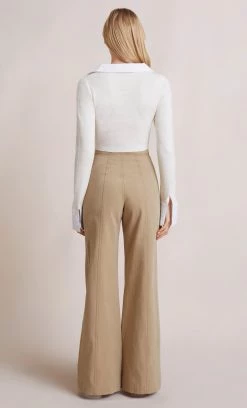 Bec&Bridge Tops NINA KNIT TOP - IVORY