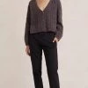 Bec&Bridge IRIS KNIT CARDIGAN - CHOC MARLE NEW