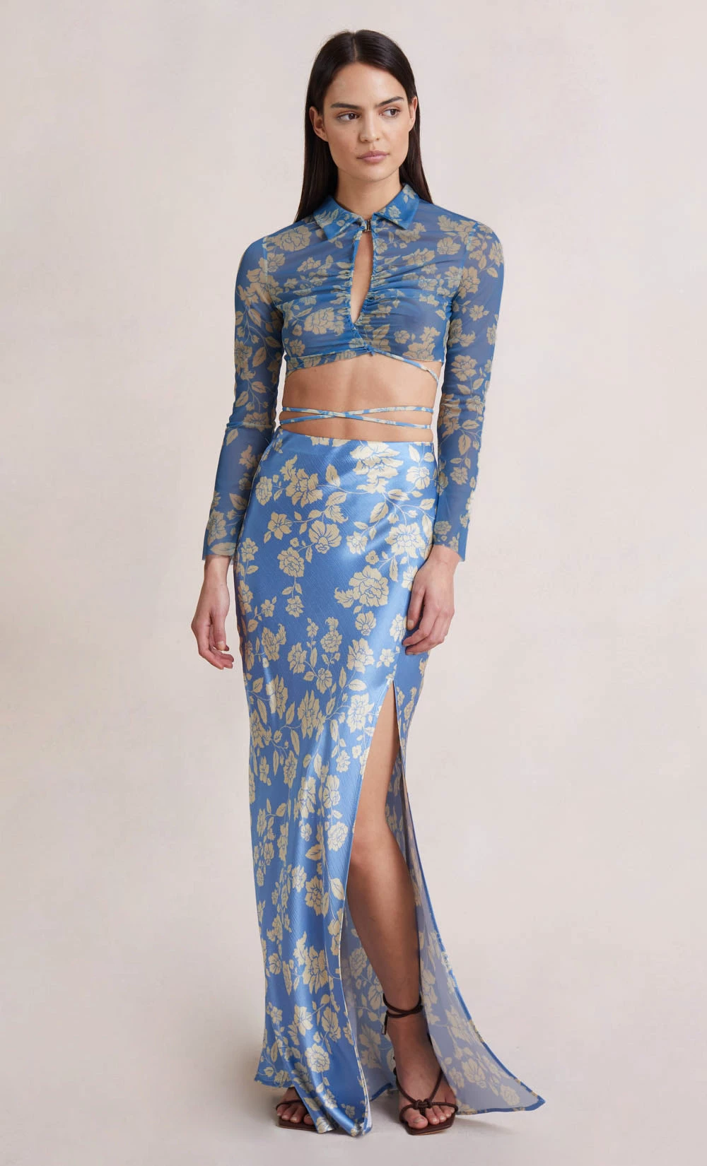 Bec&Bridge BLOSSOM MAXI SKIRT - BLUE PRINT NEW 2 Bec&Bridge BLOSSOM MAXI SKIRT - BLUE PRINT NEW