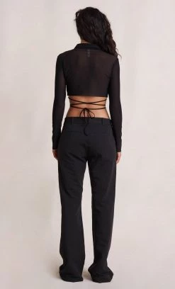 Bec&Bridge BLOSSOM LONG SLEEVE TOP - BLACK NEW