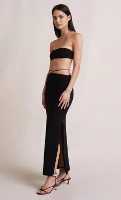 Bec&Bridge NEW ADELE CROP TOP - BLACK
