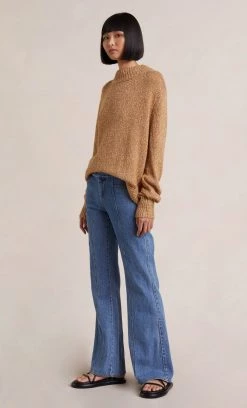 Bec&Bridge GINNY KNIT JUMPER - TAN