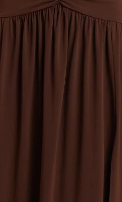 Bec&Bridge MYLA MAXI SKIRT - CHOCOLATE NEW