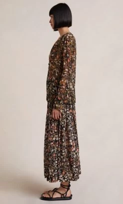 Bec&Bridge NIGHTSHADE MIDI SKIRT - PRINT Bottoms