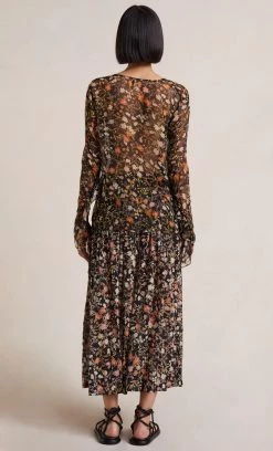 Bec&Bridge NIGHTSHADE MIDI SKIRT - PRINT Bottoms