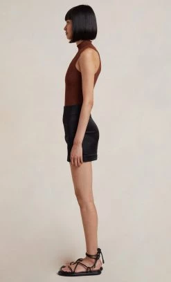 Bec&Bridge NEW SUZA LUREX KNIT TOP - CHOC 7 Bec&Bridge NEW SUZA LUREX KNIT TOP - CHOC