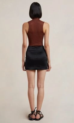 Bec&Bridge NEW SUZA LUREX KNIT TOP - CHOC 8 Bec&Bridge NEW SUZA LUREX KNIT TOP - CHOC