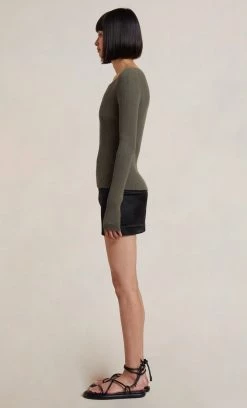 Bec&Bridge NEW SAPPHIRA KNIT CARDIGAN - KHAKI