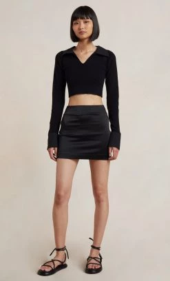 Bec&Bridge Tops NINA KNIT TOP - BLACK