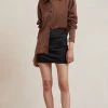 Bec&Bridge SANSA SILK SHIRT - CHOCOLATE