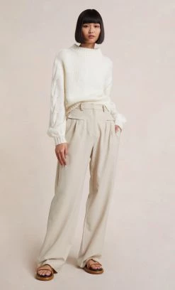 Bec&Bridge CELESTE KNIT JUMPER - IVORY