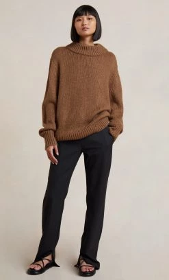 Bec&Bridge ROMANA KNIT JUMPER - TAUPE NEW