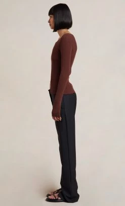 Bec&Bridge SAPPHIRA KNIT CARDIGAN - CHOC