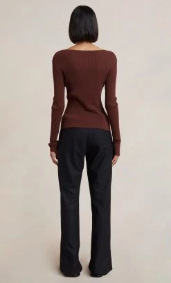 Bec&Bridge SAPPHIRA KNIT CARDIGAN - CHOC