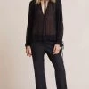 Bec&Bridge CHARLOTTE LONG SLEEVE BLOUSE - BLACK Tops