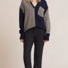 Bec&Bridge NEW DANA LONG SLEEVE POLO KNIT - OAT/INK