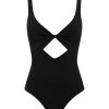 Bec&Bridge ALUNA TWIST ONE PIECE - BLACK