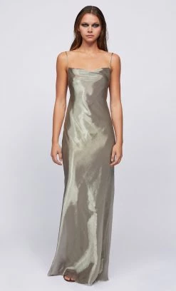Bec&Bridge FLEUR MAXI DRESS - IRRIDESCENT SILVER